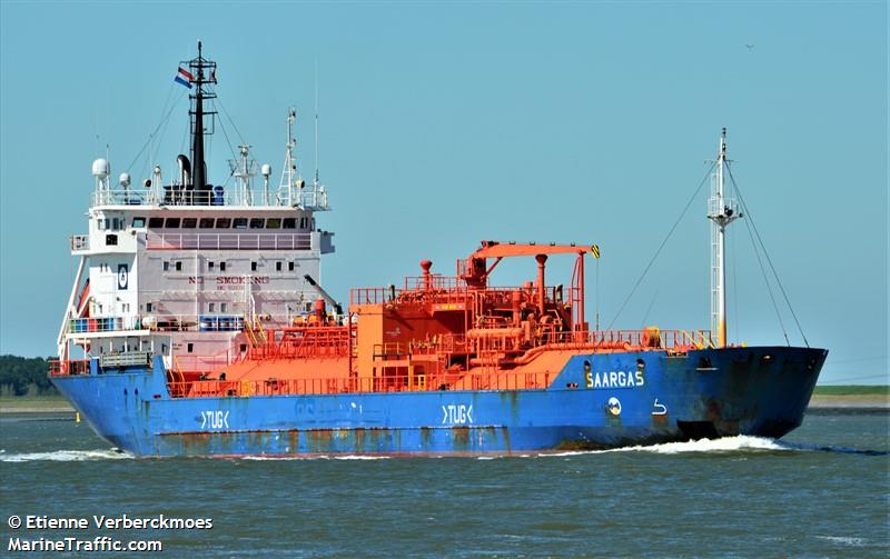 saargas (LPG Tanker) - IMO 9135781, MMSI 636016594, Call Sign A8LO7 under the flag of Liberia