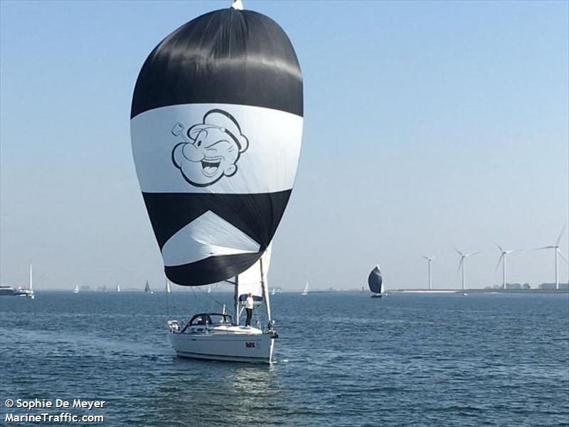 popeye (Sailing vessel) - IMO , MMSI 205018300, Call Sign OS6166 under the flag of Belgium