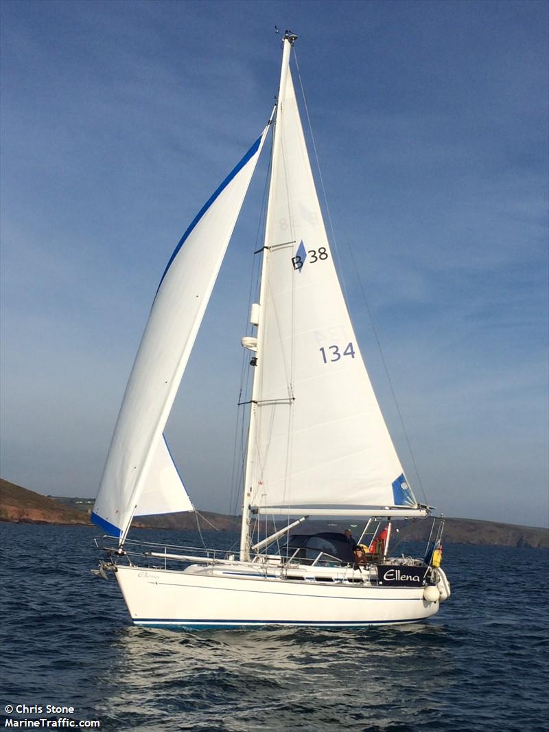 ellena (Sailing vessel) - IMO , MMSI 235022719, Call Sign MGSM4 under the flag of United Kingdom (UK)