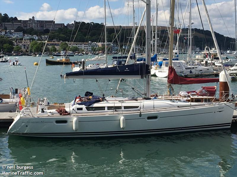 nefertari (Sailing vessel) - IMO , MMSI 235063009, Call Sign 2AUIB under the flag of United Kingdom (UK)