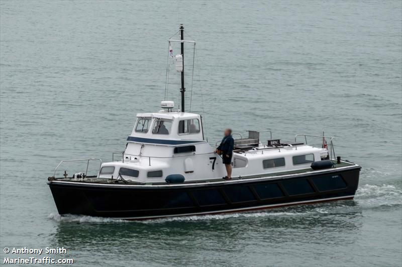 picket boat 7 (Pleasure craft) - IMO , MMSI 235076181, Call Sign MLVH4 under the flag of United Kingdom (UK)