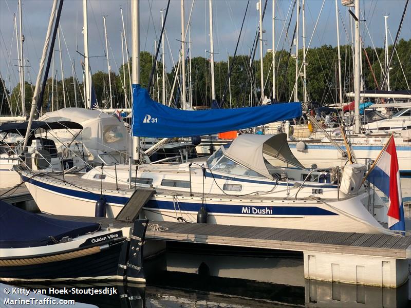 mi dushi (Sailing vessel) - IMO , MMSI 244250785, Call Sign PH3921 under the flag of Netherlands
