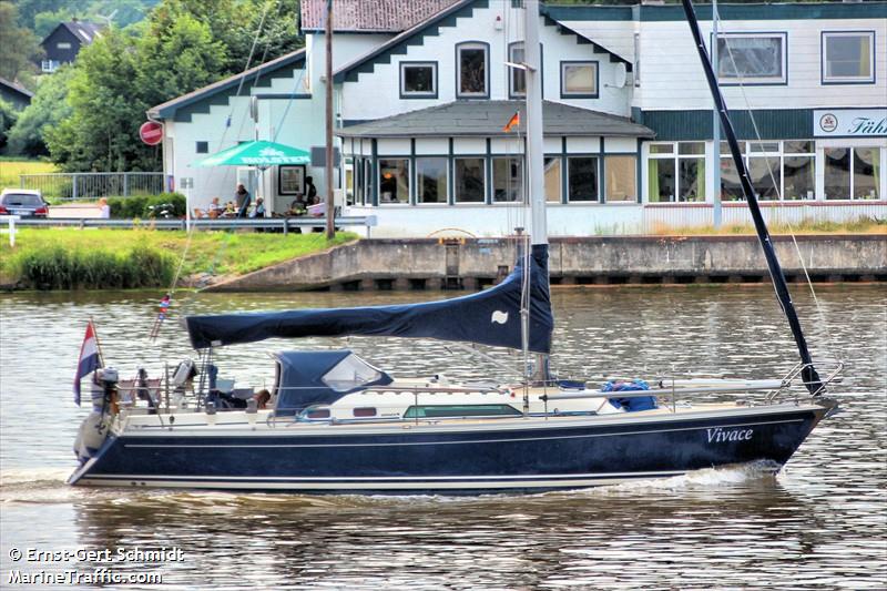 vivace (Sailing vessel) - IMO , MMSI 244615993, Call Sign PE7798 under the flag of Netherlands