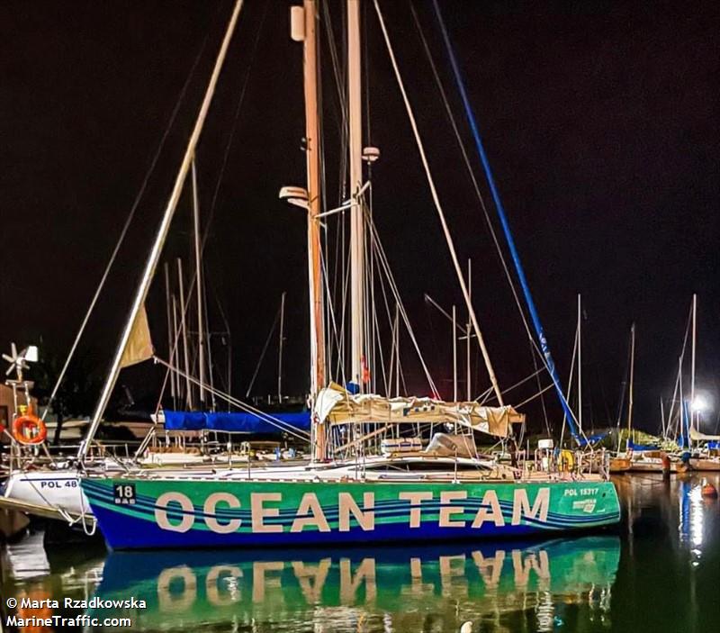 ocean team (Sailing vessel) - IMO , MMSI 261031260, Call Sign SPS3324 under the flag of Poland
