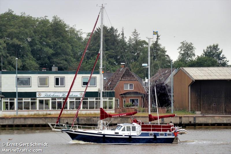 sy gipsy lady (Sailing vessel) - IMO , MMSI 265750990, Call Sign 8SY9567 under the flag of Sweden