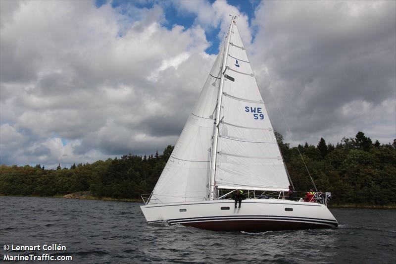 eowyn (Sailing vessel) - IMO , MMSI 265767810, Call Sign SE8516 under the flag of Sweden