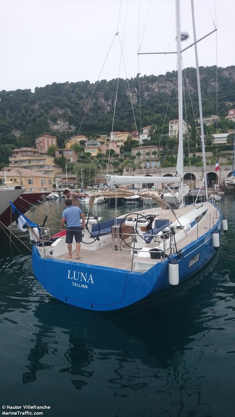 luna (Sailing vessel) - IMO , MMSI 276009800, Call Sign ES3608 under the flag of Estonia