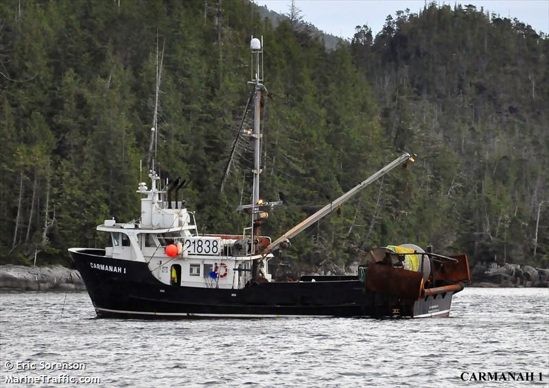 carmanah no 1 (Fishing vessel) - IMO , MMSI 316001027 under the flag of Canada