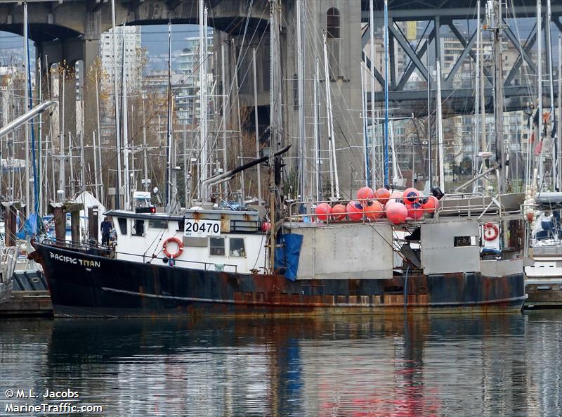 pacific titan (Fishing vessel) - IMO , MMSI 316016387 under the flag of Canada