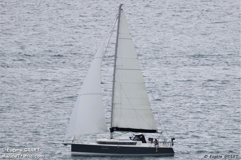 my melau (Sailing vessel) - IMO , MMSI 227934560, Call Sign FAG3888 under the flag of France