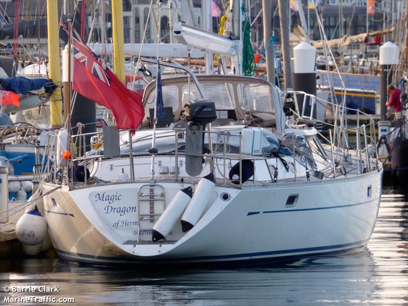 magic dragon (Sailing vessel) - IMO , MMSI 232003587, Call Sign MADH9 under the flag of United Kingdom (UK)