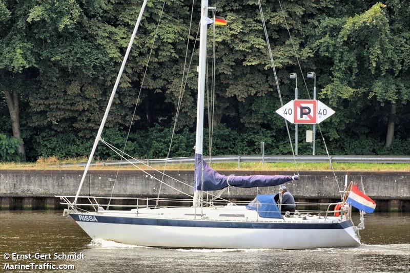 rissa (Sailing vessel) - IMO , MMSI 244810888, Call Sign PI4814 under the flag of Netherlands