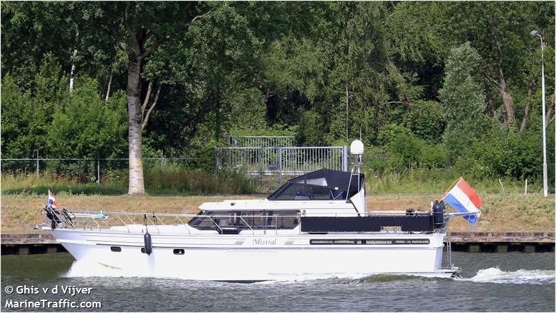 mistral (Pleasure craft) - IMO , MMSI 244870721, Call Sign PI7731 under the flag of Netherlands