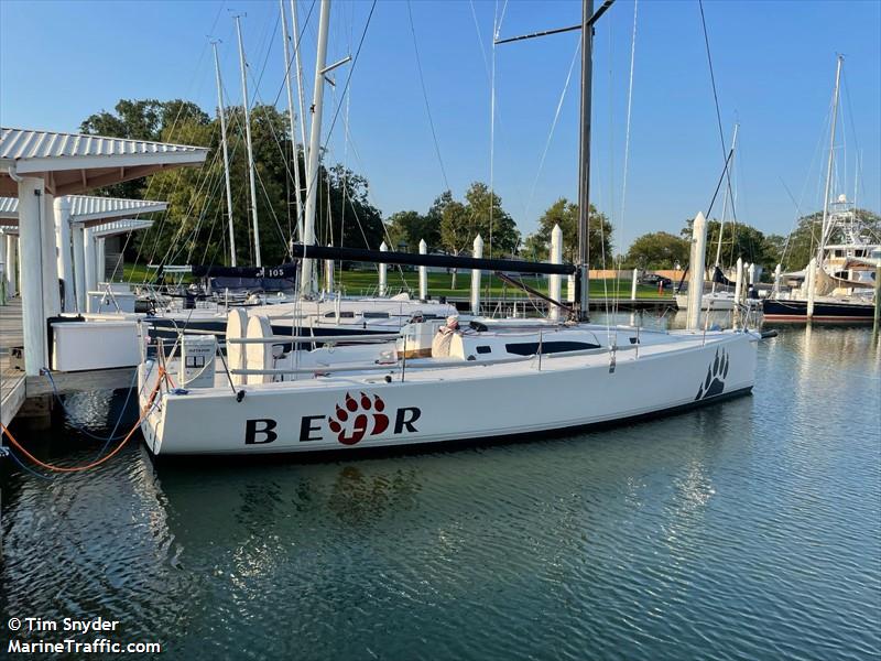 bear (Sailing vessel) - IMO , MMSI 338353161, Call Sign N/A under the flag of USA