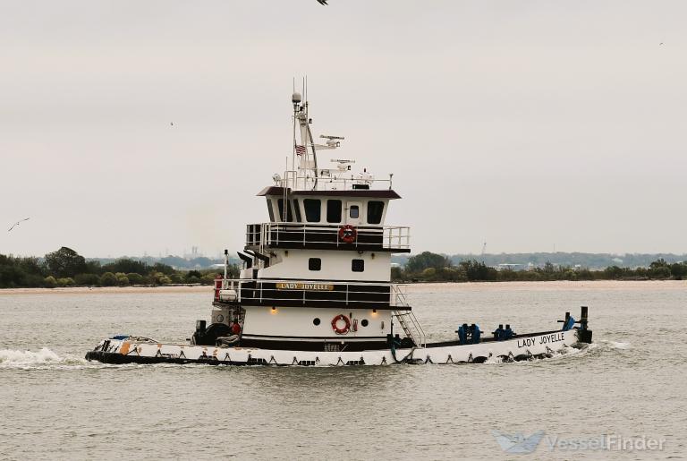 lady joyelle (Tug) - IMO , MMSI 367598830, Call Sign WDH2555 under the flag of United States (USA)