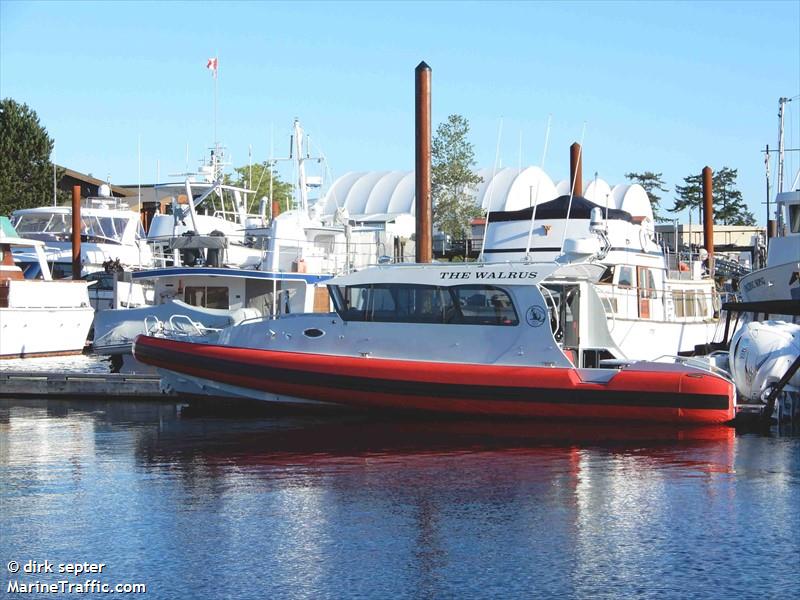 the walrus (Pleasure craft) - IMO , MMSI 368153550, Call Sign WDL6729 under the flag of United States (USA)