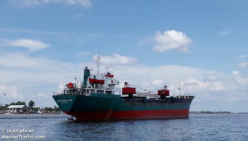 km. duta mulia 88 (Cargo ship) - IMO , MMSI 525019846, Call Sign JZXU under the flag of Indonesia