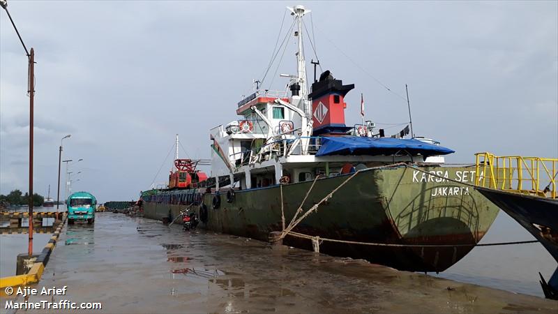 km.karsa setia (Cargo ship) - IMO , MMSI 525022166, Call Sign YHQT under the flag of Indonesia