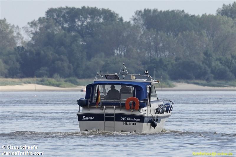karene (Pleasure craft) - IMO , MMSI 211588520, Call Sign DA8621 under the flag of Germany