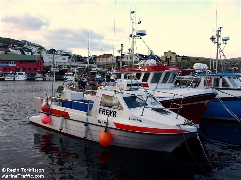 freyr (-) - IMO , MMSI 231673000, Call Sign XPZS under the flag of Faeroe Islands