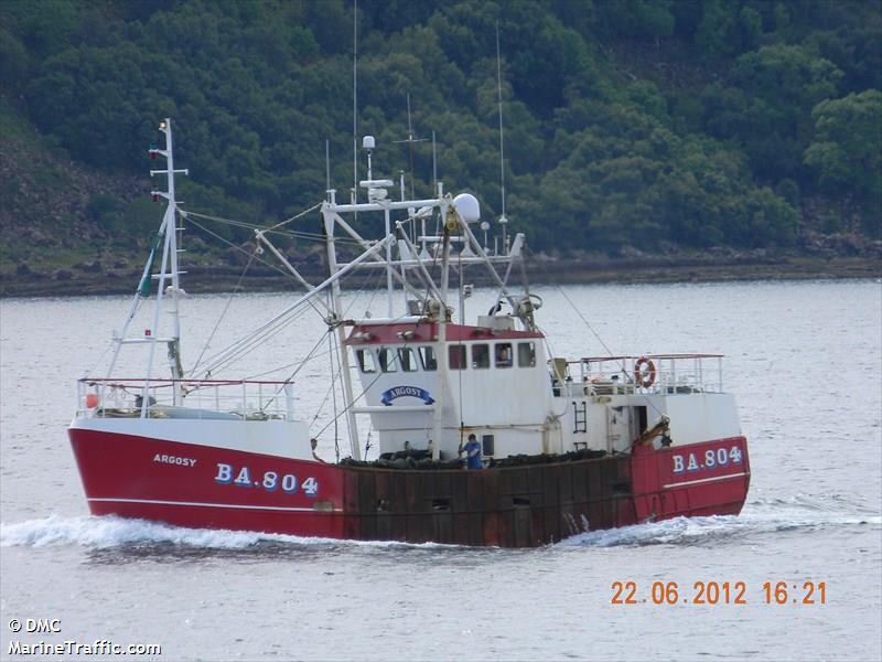 argosy (Fishing vessel) - IMO , MMSI 232004741, Call Sign MWEC2 under the flag of United Kingdom (UK)