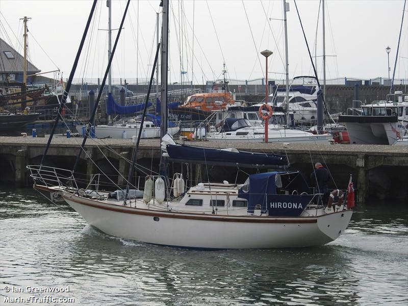 hiroona (Pleasure craft) - IMO , MMSI 232024612, Call Sign MGEI6 under the flag of United Kingdom (UK)