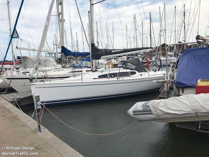 delilah (Sailing vessel) - IMO , MMSI 232025276, Call Sign MGJZ6 under the flag of United Kingdom (UK)