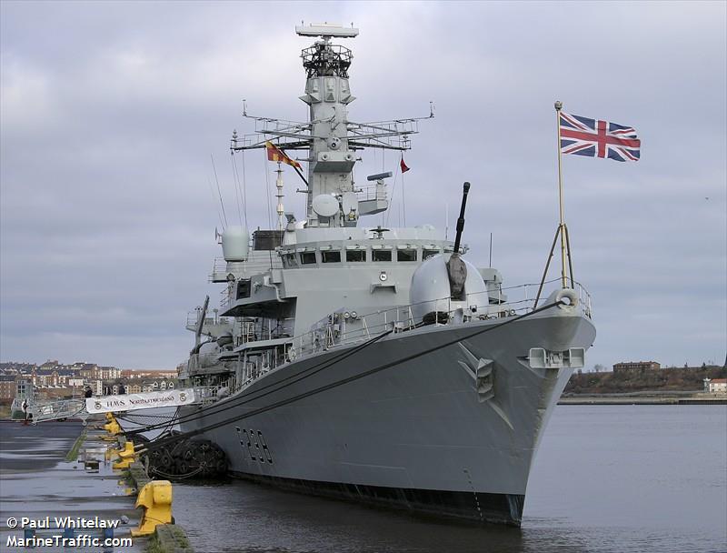 british warship f238 (Vessel (function unknown)) - IMO 8949666, MMSI 234621000 under the flag of United Kingdom (UK)