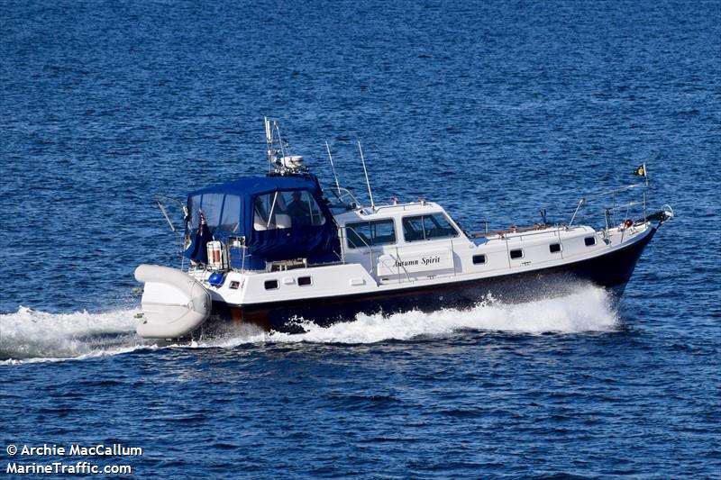 autumn spirit (Pleasure craft) - IMO , MMSI 235010858, Call Sign MADC6 under the flag of United Kingdom (UK)