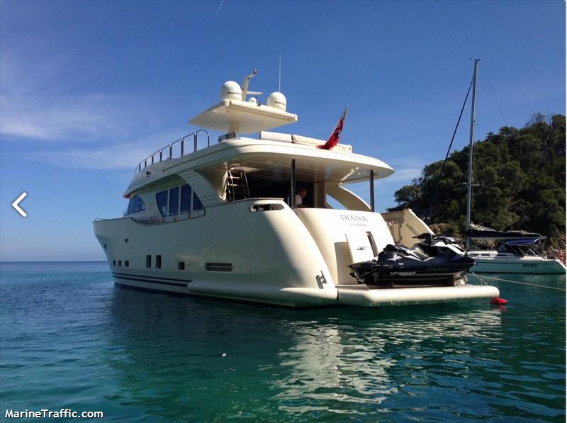 diana (Pleasure craft) - IMO , MMSI 235075038 under the flag of United Kingdom (UK)