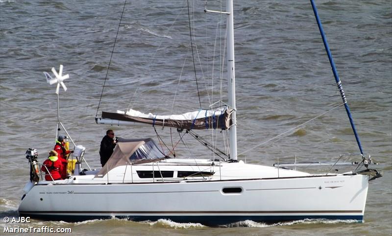 may or may not (Sailing vessel) - IMO , MMSI 235091557, Call Sign 2FIN2 under the flag of United Kingdom (UK)
