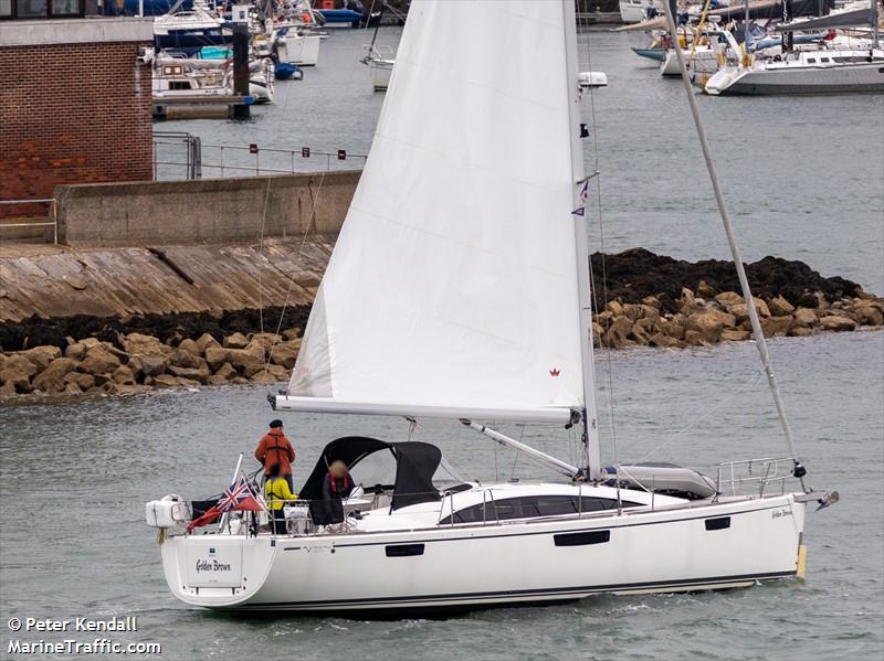 golden brown (Sailing vessel) - IMO , MMSI 235115332, Call Sign 2JEU7 under the flag of United Kingdom (UK)