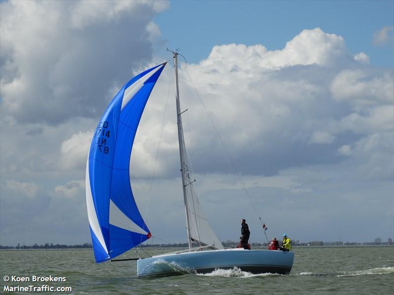 sy dinky toy (Sailing vessel) - IMO , MMSI 244830544, Call Sign PI6016 under the flag of Netherlands
