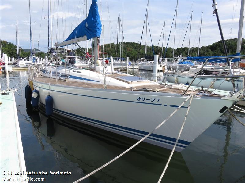 olive seven (Sailing vessel) - IMO , MMSI 431013812 under the flag of Japan