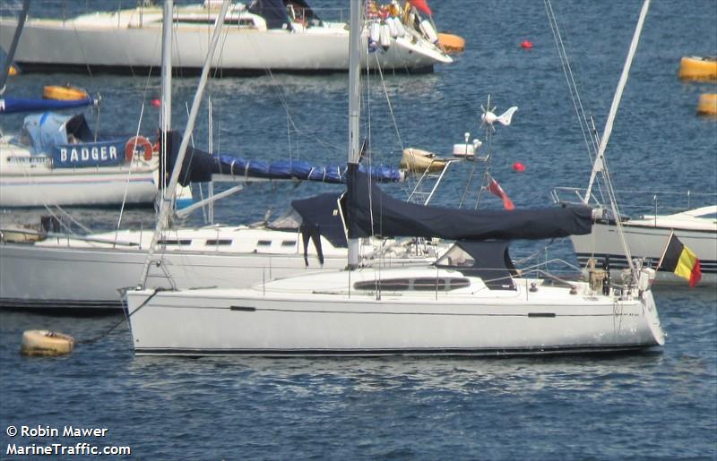 make my d (Sailing vessel) - IMO , MMSI 205770130, Call Sign OP7701 under the flag of Belgium