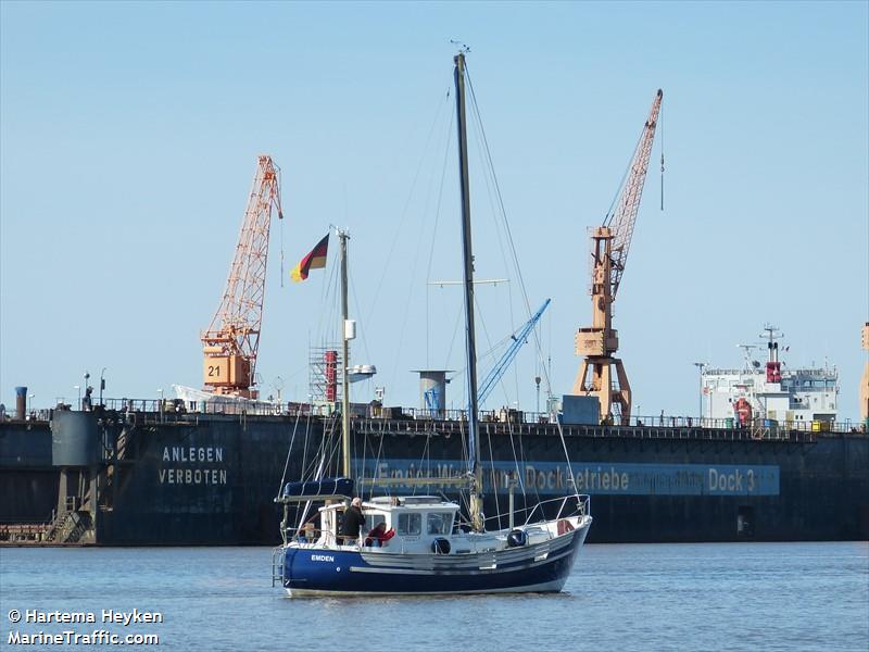 jana (Pleasure craft) - IMO , MMSI 211273480, Call Sign DG 7334 under the flag of Germany