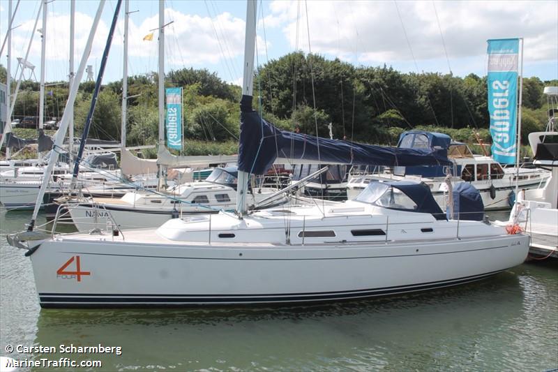 four (Sailing vessel) - IMO , MMSI 211754140, Call Sign DJ4206 under the flag of Germany