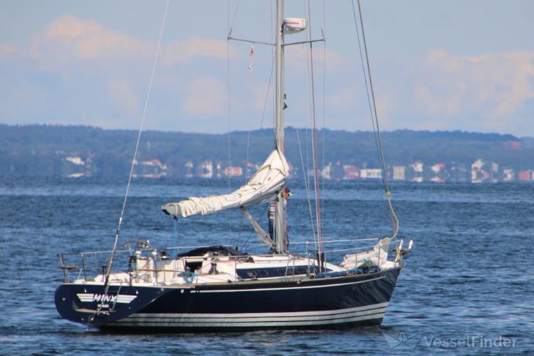 minx (Sailing vessel) - IMO , MMSI 219024861, Call Sign XPH3697 under the flag of Denmark