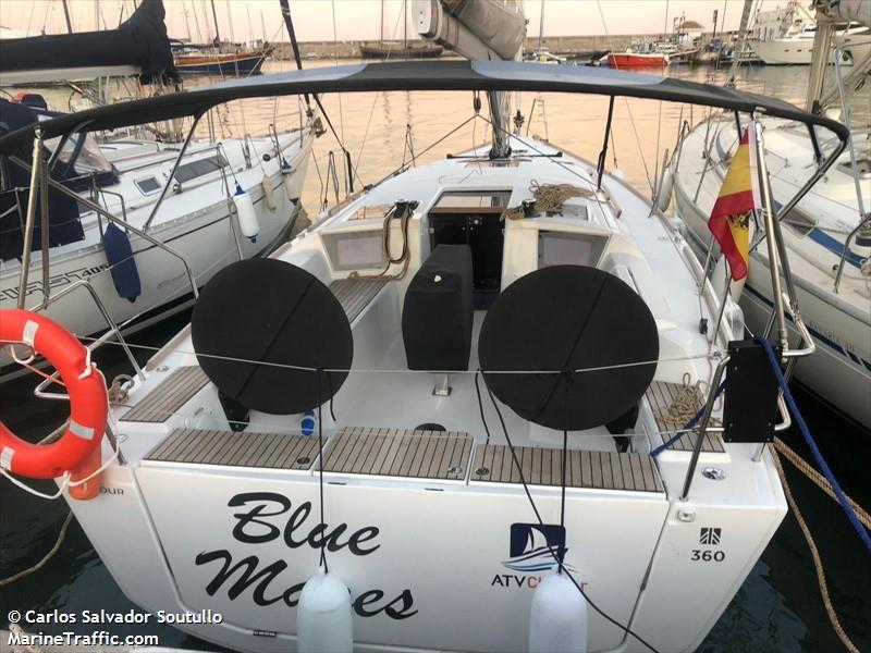 blue mares (Sailing vessel) - IMO , MMSI 225992085 under the flag of Spain