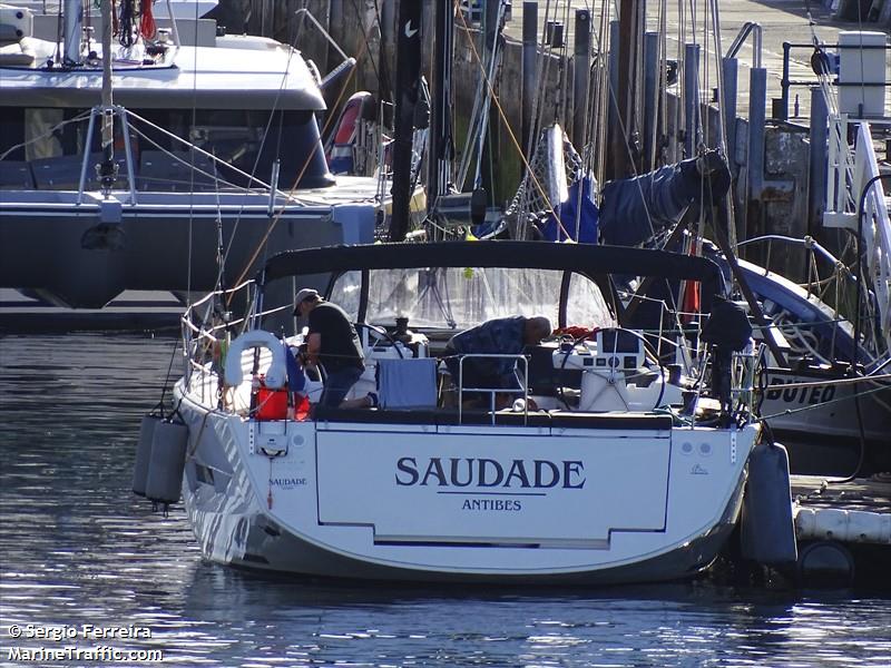 saudade (-) - IMO , MMSI 227851310, Call Sign FAF3814 under the flag of France