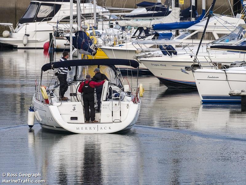 merry jack (Sailing vessel) - IMO , MMSI 232008936, Call Sign MBGK7 under the flag of United Kingdom (UK)
