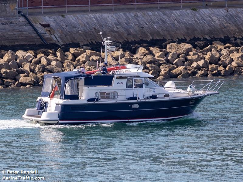cloud9 (Pleasure craft) - IMO , MMSI 235034123, Call Sign MLVQ9 under the flag of United Kingdom (UK)