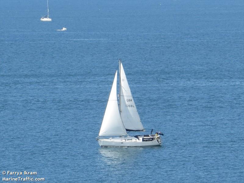 papillon (Sailing vessel) - IMO , MMSI 235034851, Call Sign MMAX2 under the flag of United Kingdom (UK)