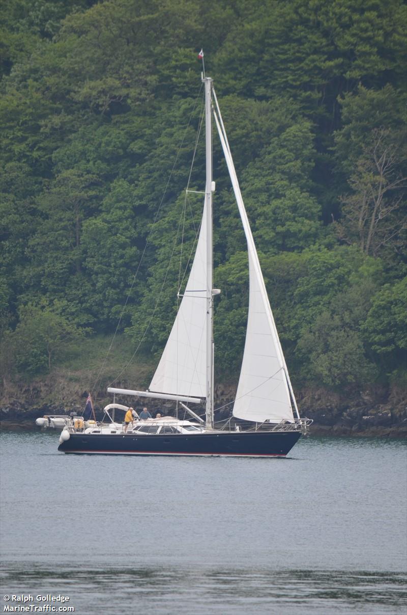 huahine (Sailing vessel) - IMO , MMSI 235052452, Call Sign MQDR7 under the flag of United Kingdom (UK)