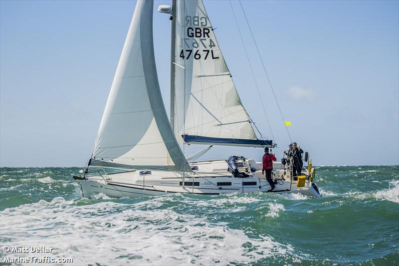 javelin (Sailing vessel) - IMO , MMSI 235053486, Call Sign MQSG6 under the flag of United Kingdom (UK)