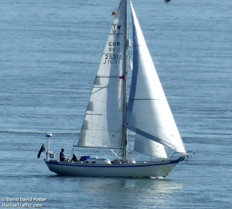 achates (Sailing vessel) - IMO , MMSI 235064079, Call Sign 2AYX9 under the flag of United Kingdom (UK)