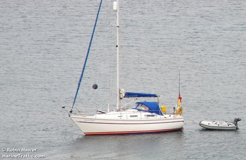 dawn piper (Sailing vessel) - IMO , MMSI 235070096, Call Sign MHHZ5 under the flag of United Kingdom (UK)