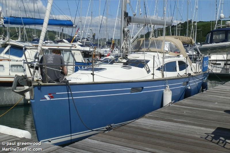 grace (Sailing vessel) - IMO , MMSI 235079585, Call Sign 2DJS5 under the flag of United Kingdom (UK)