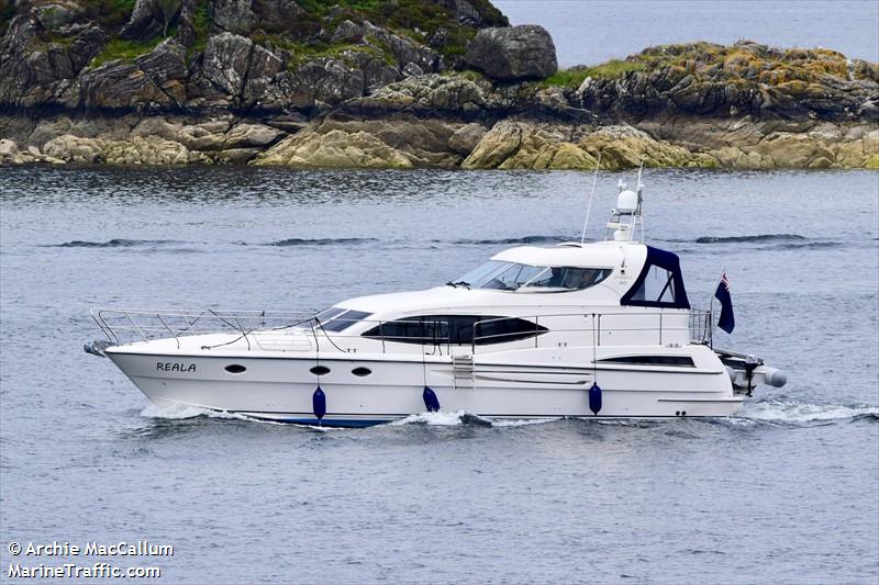 reala (Pleasure craft) - IMO , MMSI 235085759, Call Sign 2EJY7 under the flag of United Kingdom (UK)