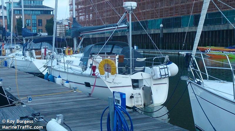 magus (Sailing vessel) - IMO , MMSI 235108328, Call Sign 2IBL4 under the flag of United Kingdom (UK)